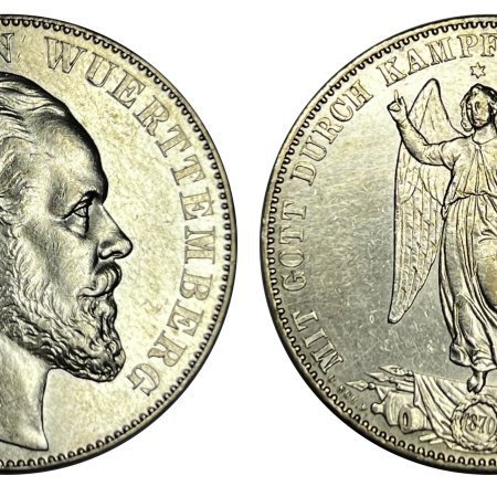 Thaler 1871 Wurttemberg Victory Over France